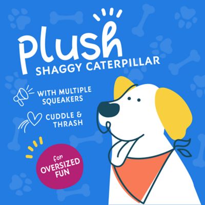 Image showing  XL Plush Caterpillar Dog Toy, Assorted Colors