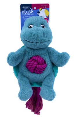 Image showing  Plush and Rope Ball Animal Dog Toy, Assorted Styles