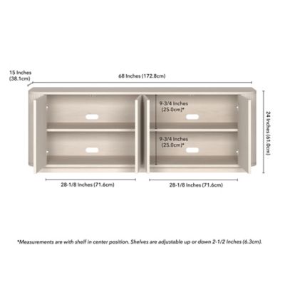 Image showing  Canton Rectangular TV Stand for TVs Up to 75 in.