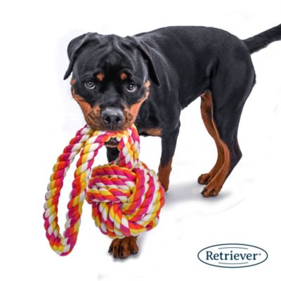 Image showing  Oversized Monkey Fist Rope Knot Toy, Assorted Colors