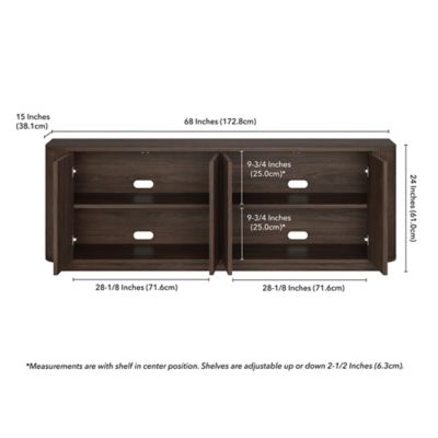 Image showing  Canton Rectangular TV Stand for TVs Up to 75 in.