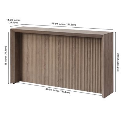 Image showing 4 th Hudson&Canal Piedmont Rectangular Console Table