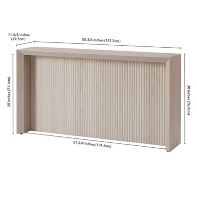 Image showing 4 th Hudson&Canal Piedmont Rectangular Console Table