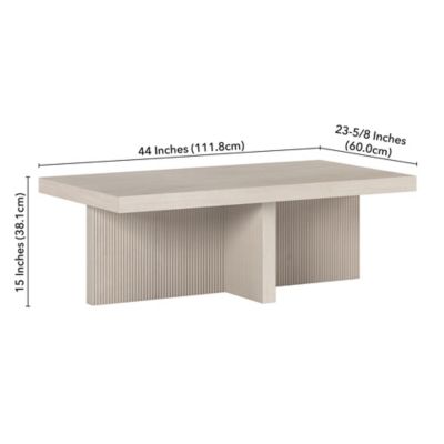 Image showing 4 th Hudson&Canal Holm Rectangular Coffee Table