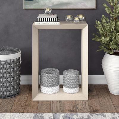 Image showing  Osmond Rectangular Console Table, 22 in., Natural Wood