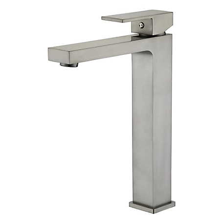 Ultra Faucets Icon Single Hole Single-Handle Bathroom Faucet Rust and Spot Resist in Brushed Nickel