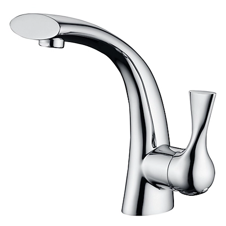 Ultra Faucets Twist Single-Handle Single Hole Bathroom Faucet Rust Resist with Drain Assembly in Chrome