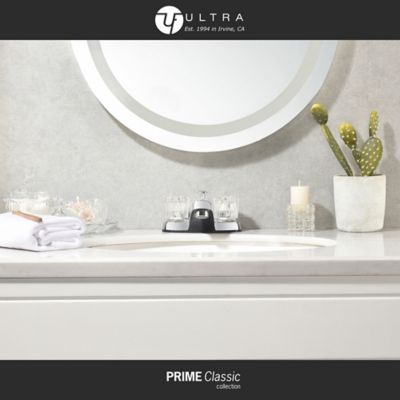 Image showing  Prime Classic 4 in. Centerset Double-Handle Bathroom Faucet Rust Resist in Polished Chrome