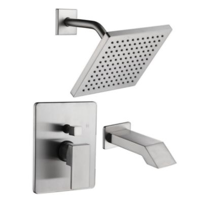 Ultra Faucets Icon Collection Brushed Nickel Single-Handle Tub And Shower Trim 1.8 GPM