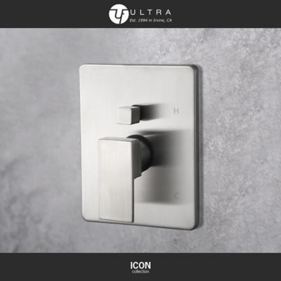 Image showing  Icon Collection Brushed Nickel Single-Handle Tub And Shower Trim 1.8 GPM