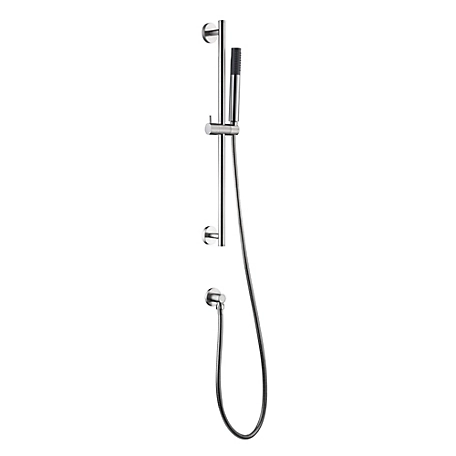 Ultra Faucets Kree Sweep 1-Spray Rectangle High Pressure Multifunction Wall Bar Shower Kit with Hand Shower in Brushed Nickel