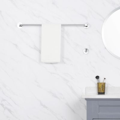 Image showing  Kree 24 in. Wall Mounted Towel Bar Rust and Corrosion Resistant in Polished Chrome