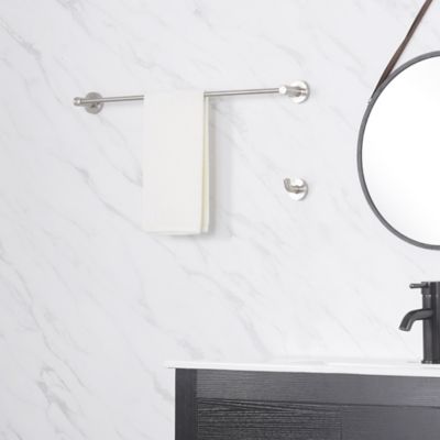 Image showing  Kree 24 in. Wall Mounted Towel Bar Rust and Corrosion Resistant in Brushed Nickel