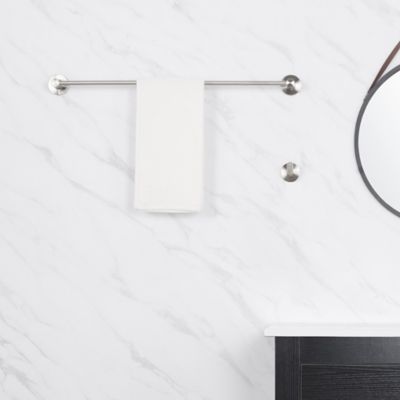 Image showing  Kree 24 in. Wall Mounted Towel Bar Rust and Corrosion Resistant in Brushed Nickel