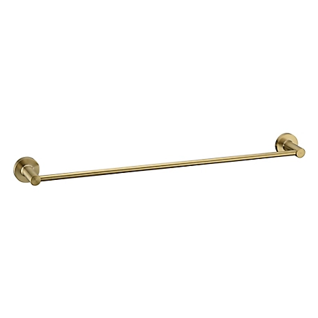 Ultra Faucets Kree 24 in. Wall Mounted Towel Bar Rust and Corrosion Resistant in Brushed Gold