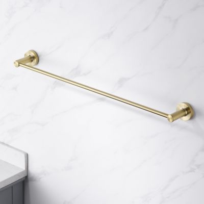 Image showing  Kree 24 in. Wall Mounted Towel Bar Rust and Corrosion Resistant in Brushed Gold