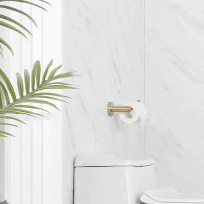 Image showing  Kree Wall Mounted Toilet Paper Holder in Brushed Gold