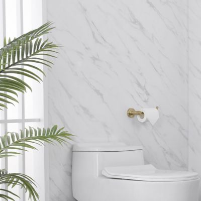 Image showing  Kree Wall Mounted Toilet Paper Holder in Brushed Gold