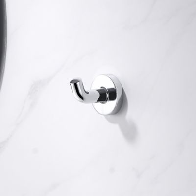 Image showing  Kree J-Hook Robe/Towel Hook in Polished Chrome