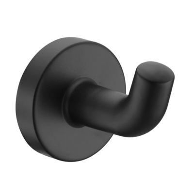 Ultra Faucets Kree J-Hook Robe/Towel Hook in Matte Black