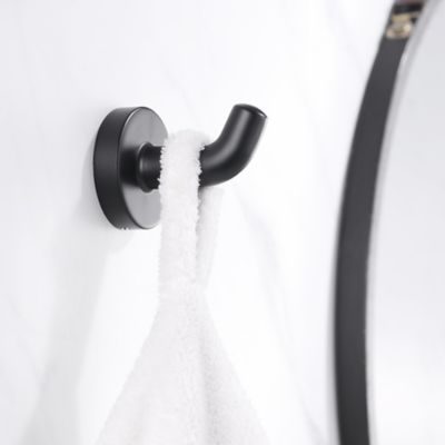 Image showing  Kree J-Hook Robe/Towel Hook in Matte Black