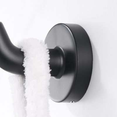 Image showing  Kree J-Hook Robe/Towel Hook in Matte Black