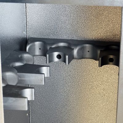 Image showing  18 Gun 12.14 cu. ft. Key Lock Welded-Steel Security Gun Cabinet with Beveled Edge Hammer Granite