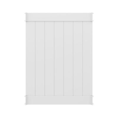 Barrette Outdoor Living 5 ft. x 3.5 ft. White Vinyl Outdoor Changing Room Side Wall