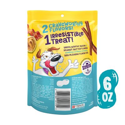 Image showing  Flavor Stix with Bacon and Peanut Butter Flavor Dog Treats, 6 oz.