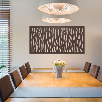 Image showing  2 ft. x 4 ft. Sprig Umber Decorative Screen Panel