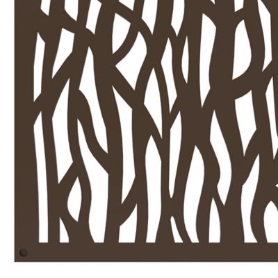 Image showing 6 th FREESTYLE 2 ft. x 4 ft. Sprig Umber Decorative Screen Panel