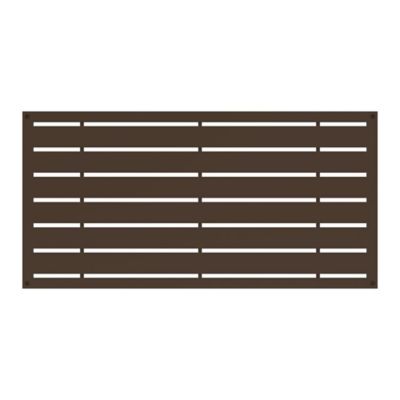 Barrette Outdoor Living 2 ft. x 4 ft. Boardwalk Umber Decorative Screen Panel