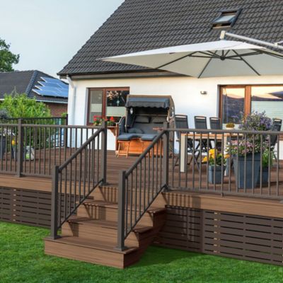 Image showing 5 th FREESTYLE 2 ft. x 4 ft. Boardwalk Umber Decorative Screen Panel