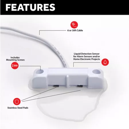 Level Sense Floor Water Leak Sensor with 30ft Cable LS-LEAK-10M Pump Parts & Accessories