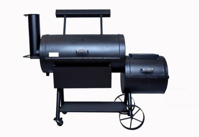 Old Country BBQ Pits Brazos Loaded 35 in. Offset Charcoal Smoker with ...