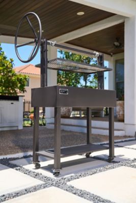 Image showing  Santa Maria Charcoal Cart Grill, 650 sq. in., Black