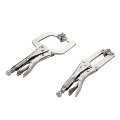 Image showing  11 in. Locking C-Clamp Pliers, 2 pc.