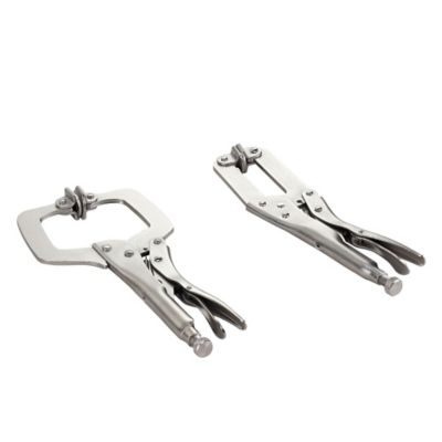 Image showing  11 in. Locking C-Clamp Pliers, 2 pc.
