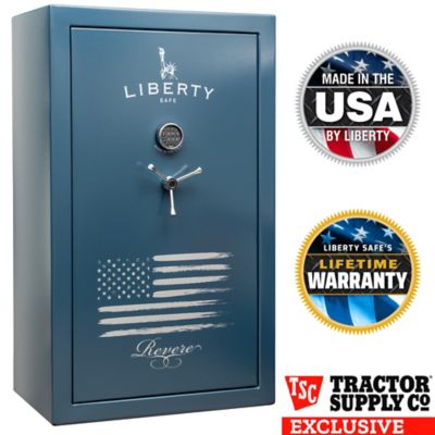 Liberty Safe 52 Long Gun 19.25 cu. ft. Electronic Lock Revere Gun Safe, 60 Min. Fire Rating, Blue