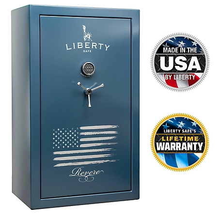Liberty Safe Revere 52 Long Gun E-Lock, 60 Min Gun Safe, Blue