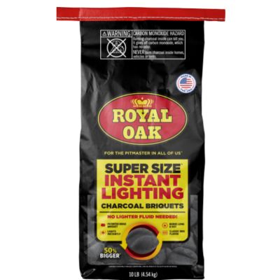 Royal Oak Instant Super Size Briquets, 10 lb.