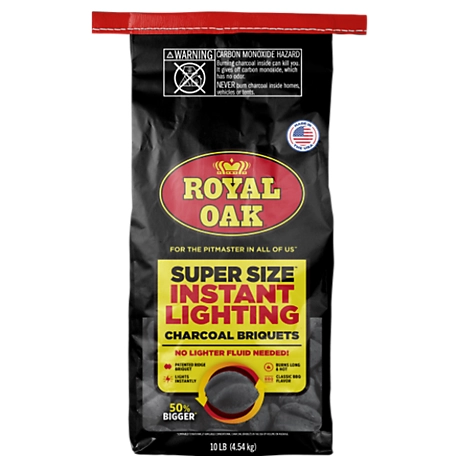 Royal Oak Instant Super Size Briquets, 10 lb.