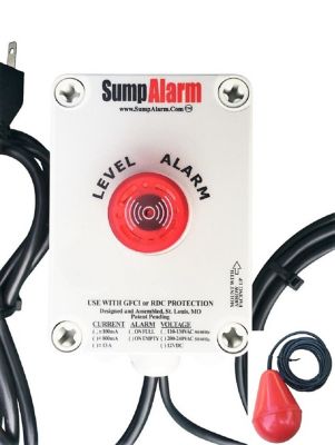 Sump Alarm Indoor/Outdoor, Sewage/Septic Alarm, 120 V, Includes Sludge Boss Float, 33 ft. Float Length, SA-120V-1L-33SB
