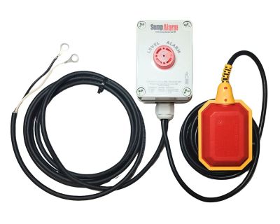 Sump Alarm Indoor/Outdoor, High Water Alarm, 12 VDC, Includes 10 ft. Float Length, SA-12VDC-1L-10
