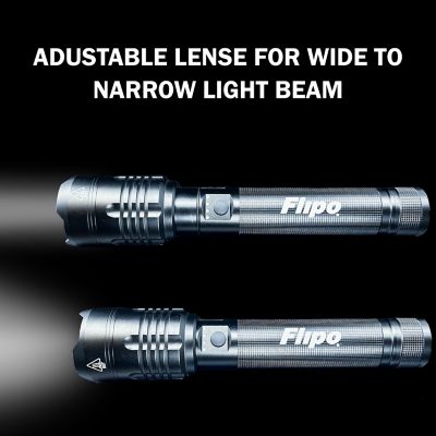 Image showing 6 th Flipo 6000 Lm Rechargeable Tactical Flashlight