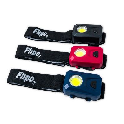 Image showing 7 th Flipo 200-Lumen Vega COB LED Headlamp, 3-Pack