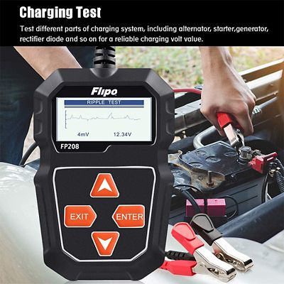Image showing 5 th Flipo Digital Battery Tester For Automobiles & Motorsport Batteries