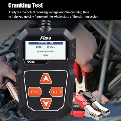 Image showing 6 th Flipo Digital Battery Tester For Automobiles & Motorsport Batteries