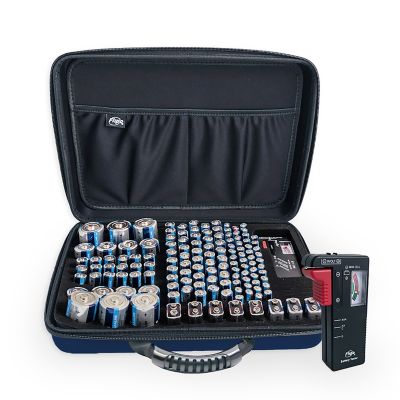 Image showing  Large Blue Palm Battery Storage Case