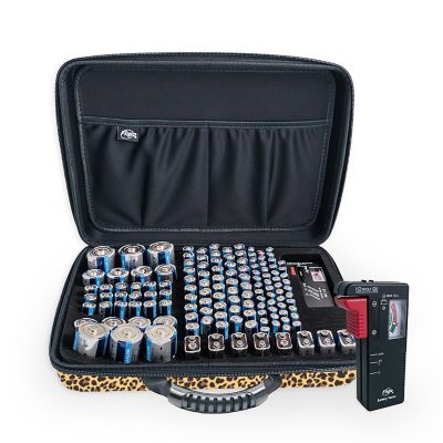 Image showing  Large Leopard Battery Storage Case